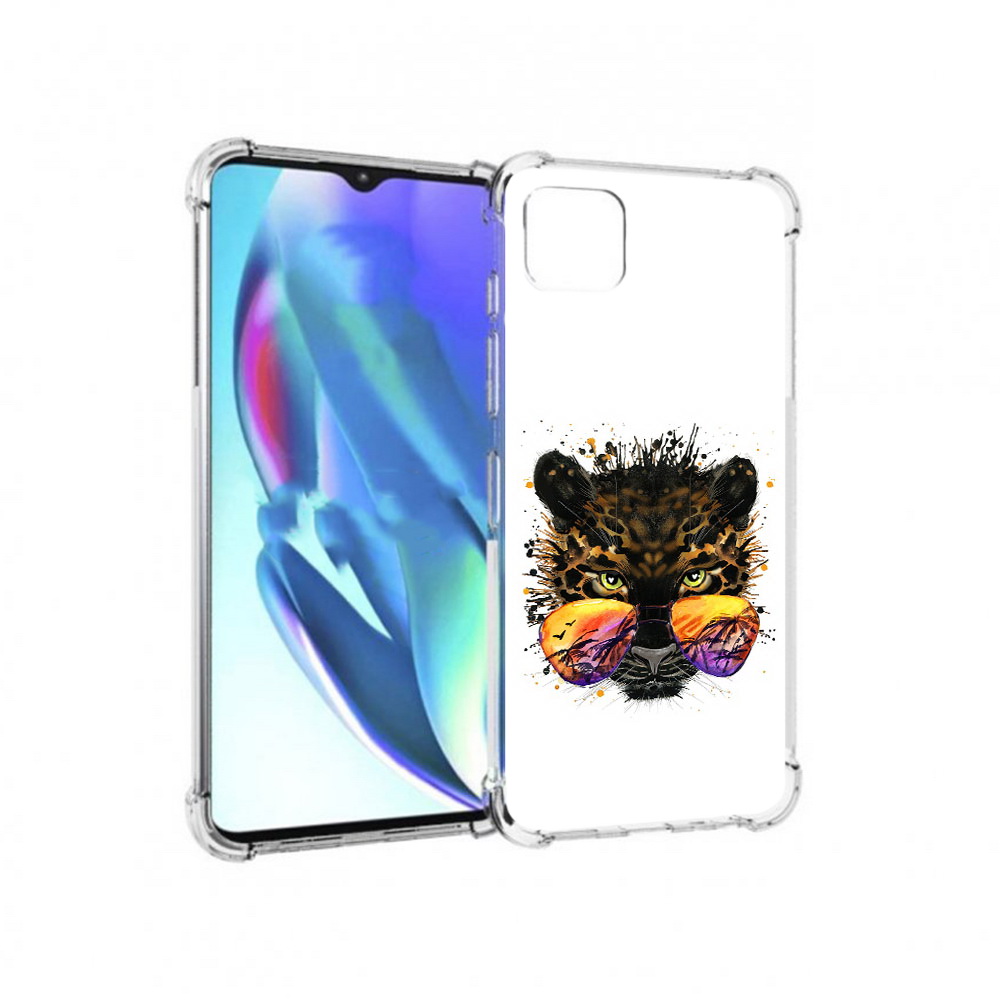 

Чехол MyPads Tocco для Motorola Moto G50 тропический леопард (PT227066.350.649), Прозрачный, Tocco