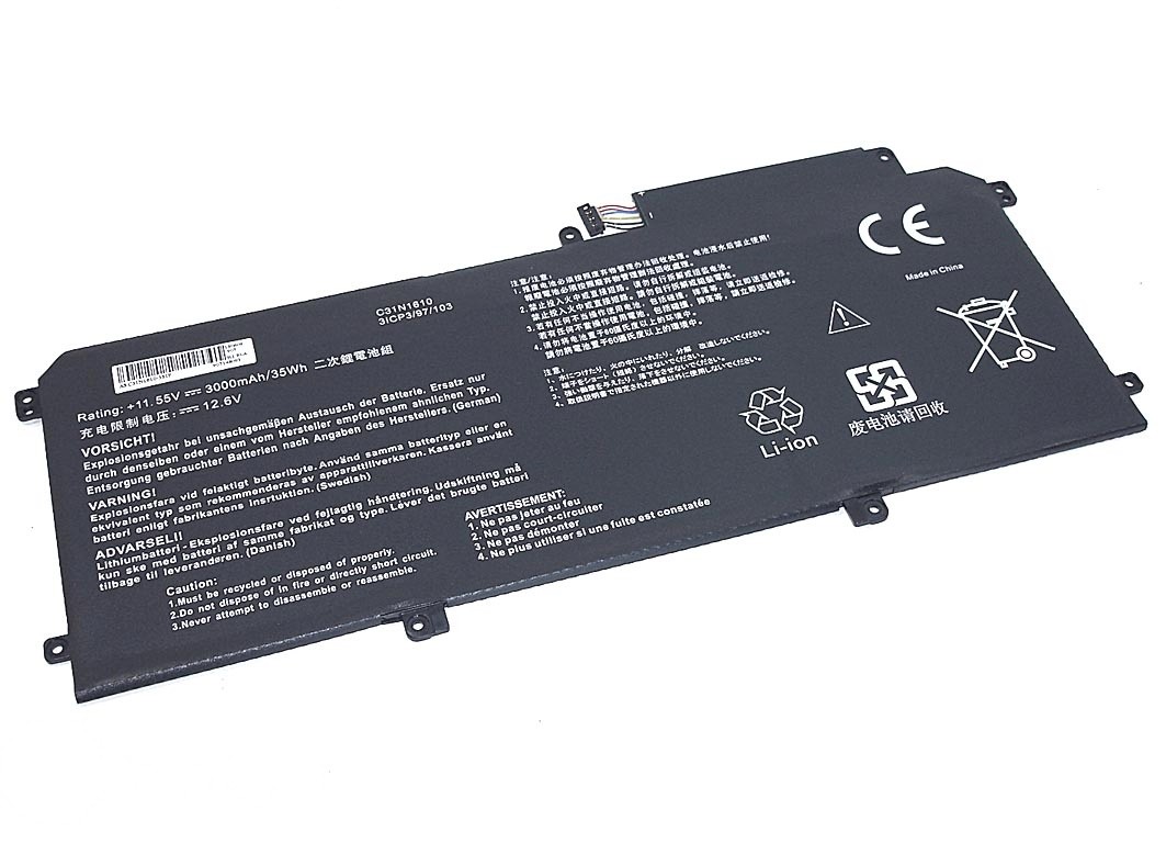 

Аккумуляторная батарея C31N1610-3S1P для ноутбука Asus ZenBook UX330, UX330C, UX330U, UX33