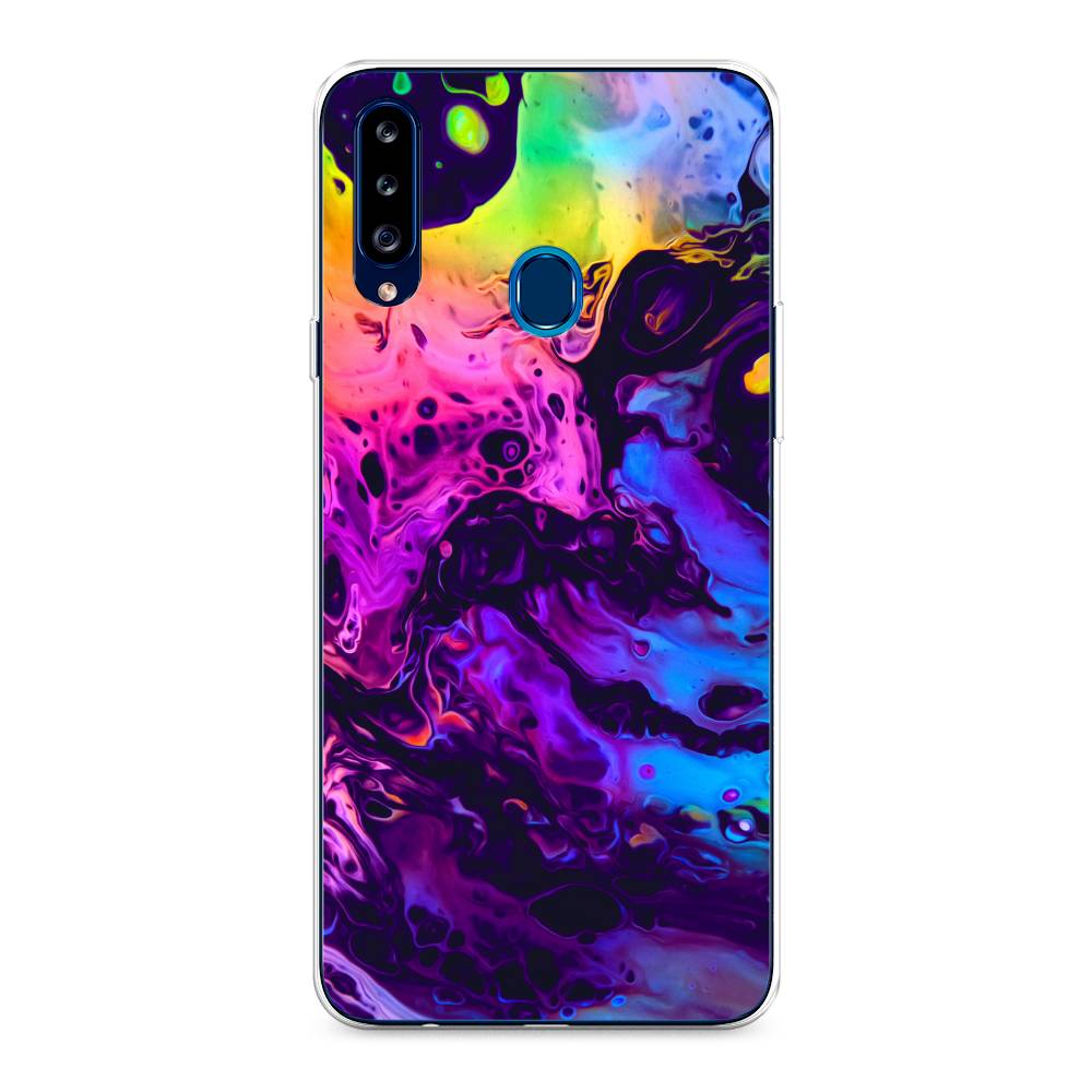 

Чехол Awog на Samsung Galaxy A20s / Самсунг A20s "ACID fluid", Разноцветный, 2100850-3