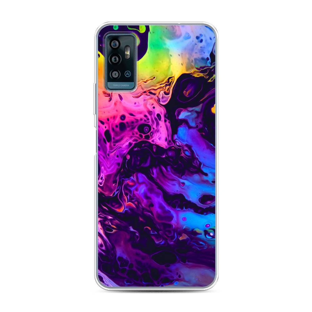 

Чехол Awog на ZTE Blade A71 / ЗТЕ Блэйд A71 "ACID fluid", Разноцветный, 134450-3