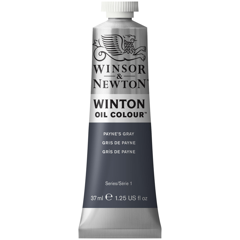 Краска масляная художественная Winsor&Newton Winton, 37мл, туба, серый Пэйнес, (3шт.)