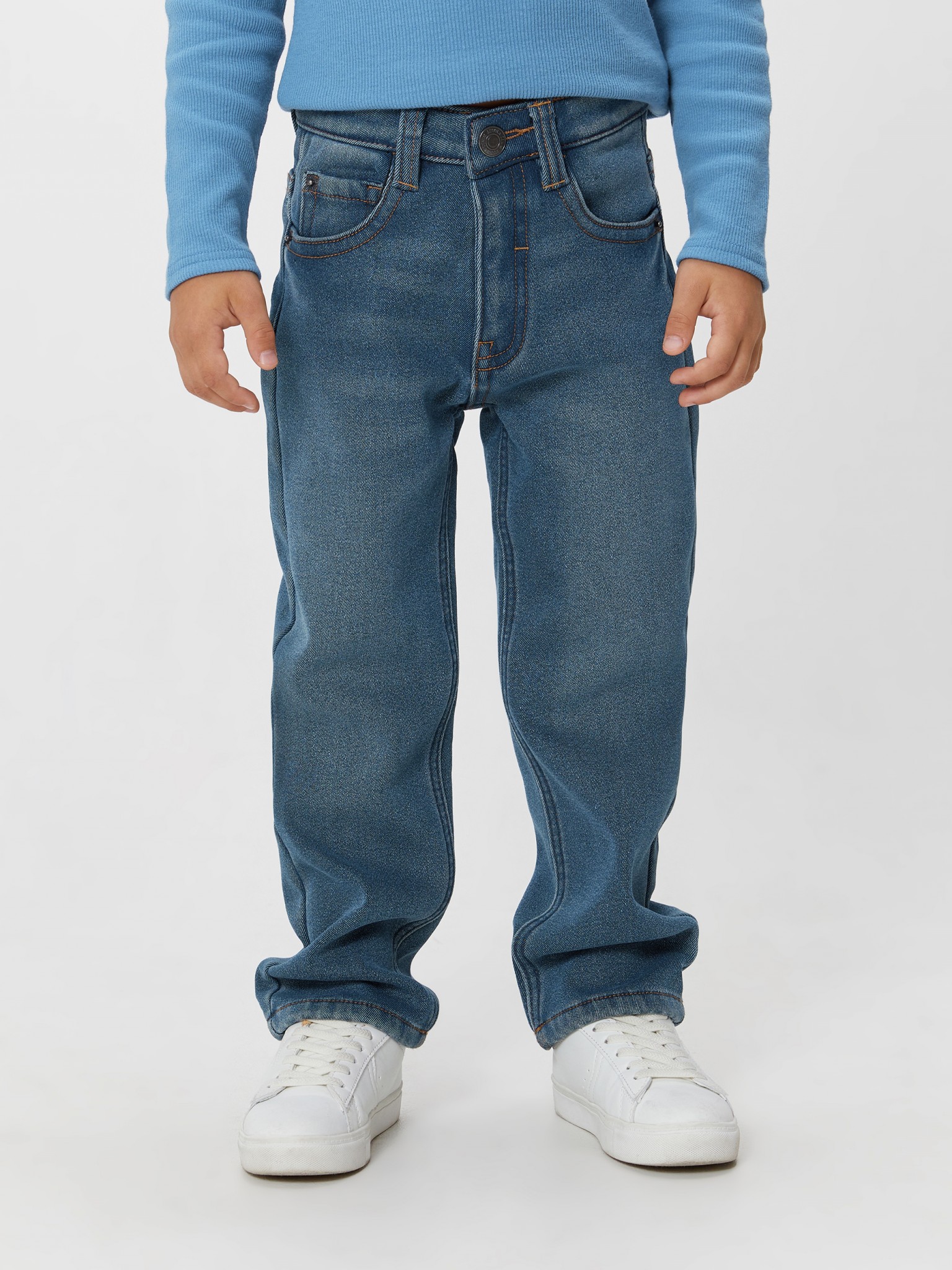Джинсы детские Acoola 20120440088, синий, 116 синие джинсы с потертостями dsquared2 детские
