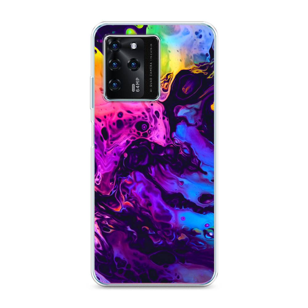 

Чехол Awog на ZTE Blade V30 / ЗТЕ Блэйд V30 "ACID fluid", Разноцветный, 135350-3