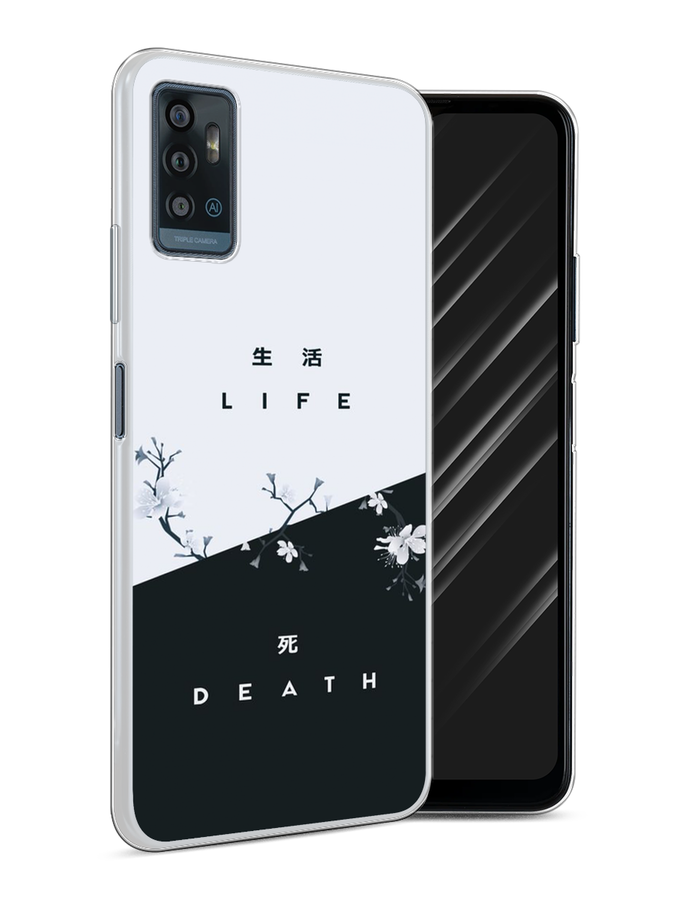 

Чехол Awog на ZTE Blade A71 / ЗТЕ Блэйд A71 "Life and death", Разноцветный, 134450-7