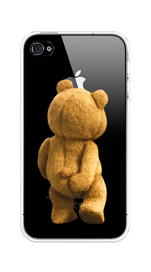 

Чехол на Apple iPhone 4/4S "Медвежья спина", Коричневый;прозрачный, 10150-1