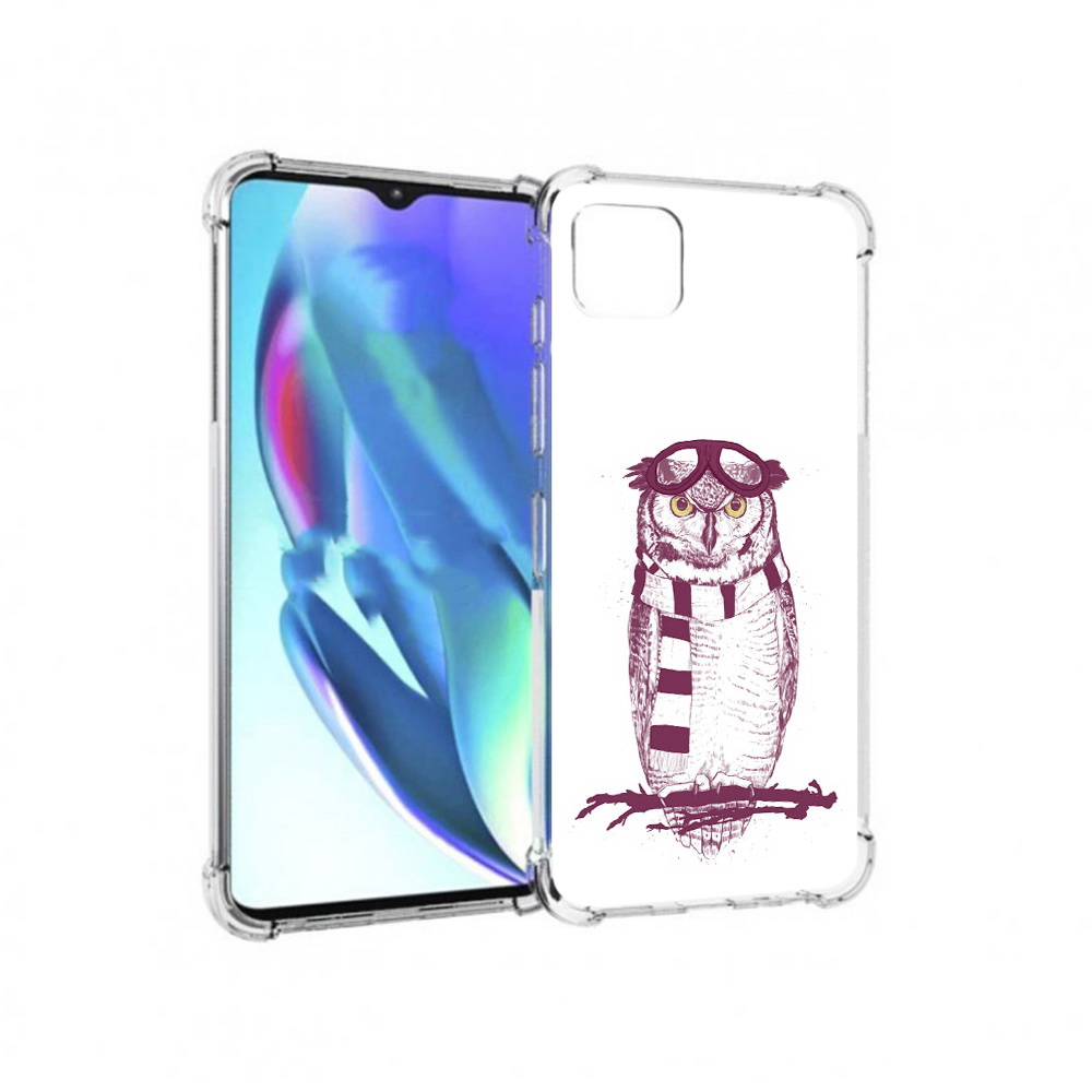 

Чехол MyPads Tocco для Motorola Moto G50 сова-летчик (PT227066.350.612), Прозрачный, Tocco