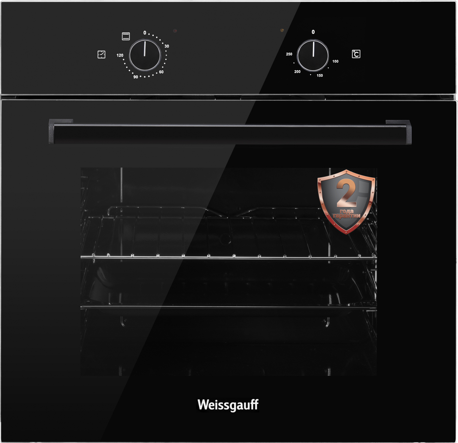 

Встраиваемый электрический духовой шкаф Weissgauff EOV 176 SB Black, EOV 176 SB