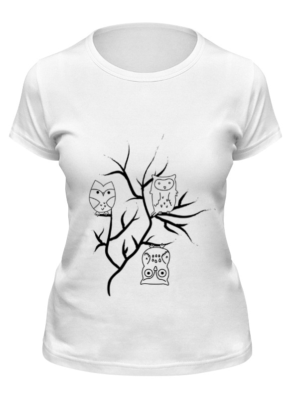 

Футболка женская Printio Owl's party белая 2XL, Белый, Owl's party
