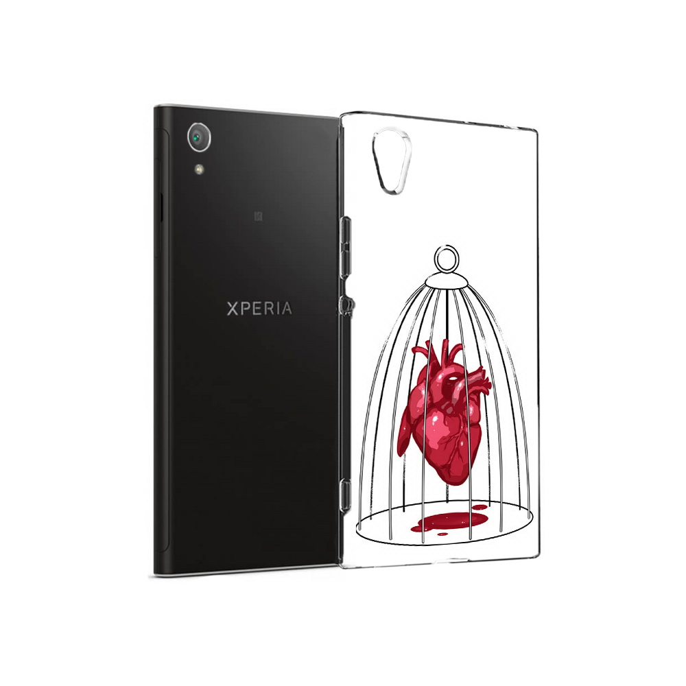 

Чехол MyPads Tocco для Sony Xperia XA1 Plus сердце в клетке (PT77220.224.597), Прозрачный, Tocco