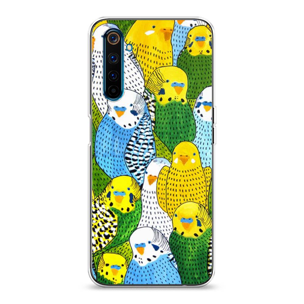 

Чехол Awog на Realme 6 Pro "Попугаи", Разноцветный, 252850-1