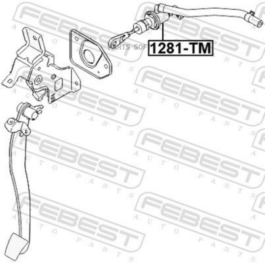 

Цилиндр Сцепления Главный FEBEST 1281tm