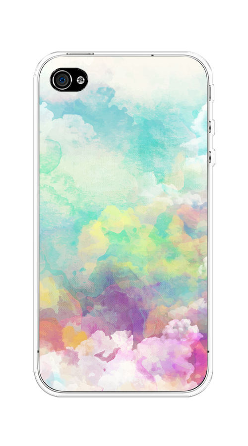 

Чехол на Apple iPhone 4/4S "Воздушное небо", Белый;голубой;розовый;желтый, 10150-1