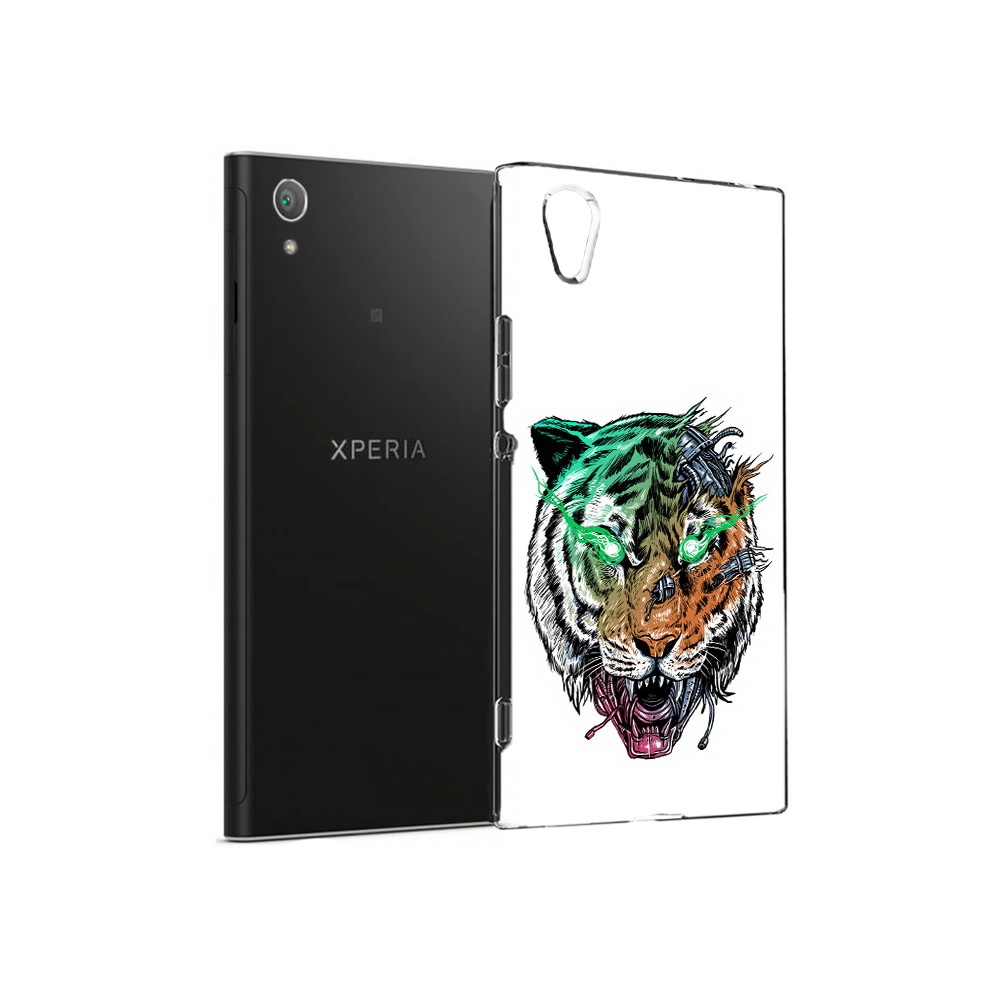 

Чехол MyPads Tocco для Sony Xperia XA1 Plus робо-тигр (PT77220.224.584), Прозрачный, Tocco