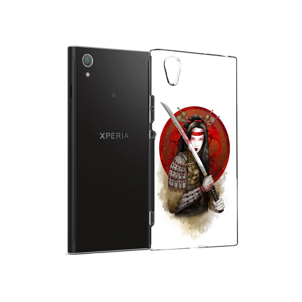 

Чехол MyPads Tocco для Sony Xperia XA1 Plus рисованная девушка с катаной (PT77220.224.580), Прозрачный, Tocco