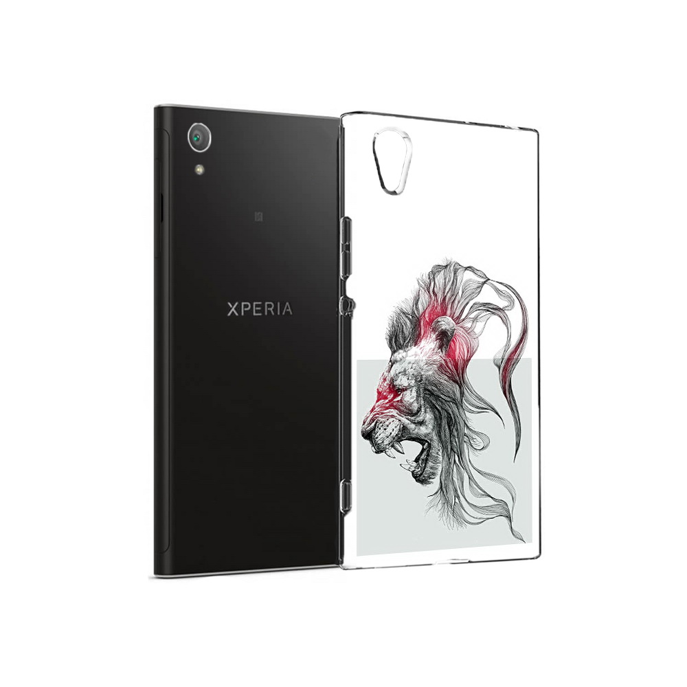 

Чехол MyPads Tocco для Sony Xperia XA1 Plus разъяренный лев (PT77220.224.576), Прозрачный, Tocco