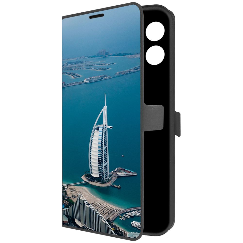 

Чехол-книжка Krutoff Eco Book для INFINIX Note 30 ОАЭ, Бурдж-эль-Араб (черный)