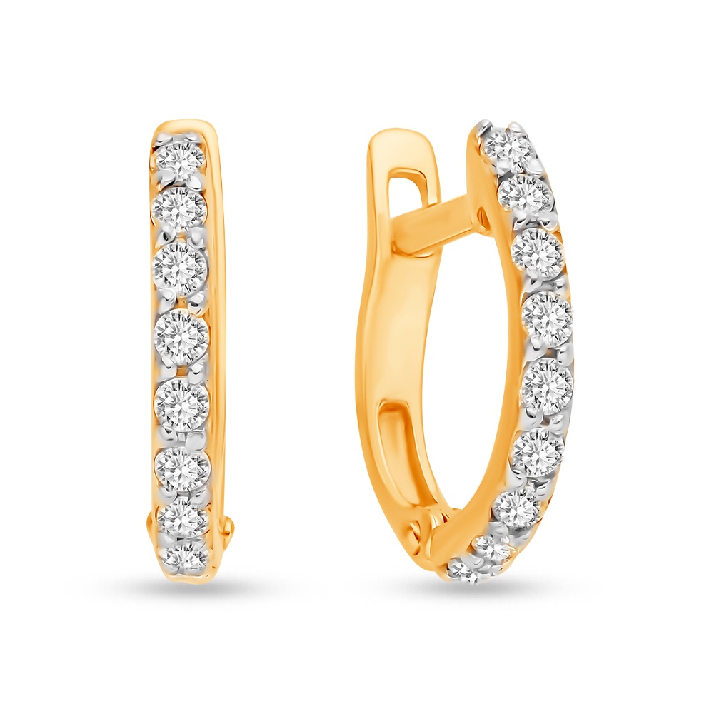 

Серьги из красного золота 585Gold 302006700, фианит, 302006700