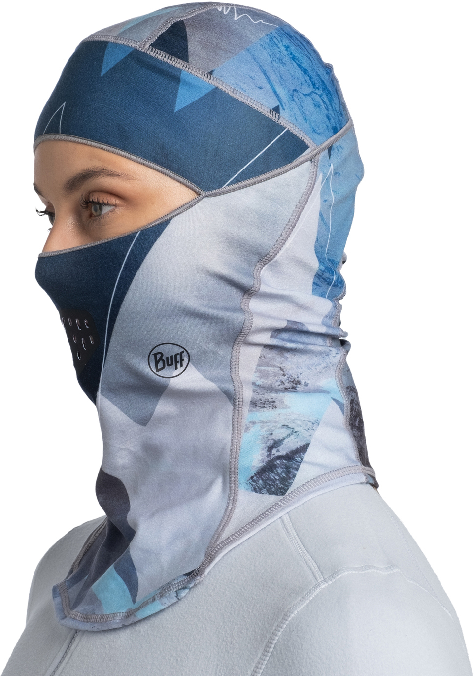 

Балаклава утепленная Buff Thermonet Hinged Synth Blue, Balaclava Thermonet