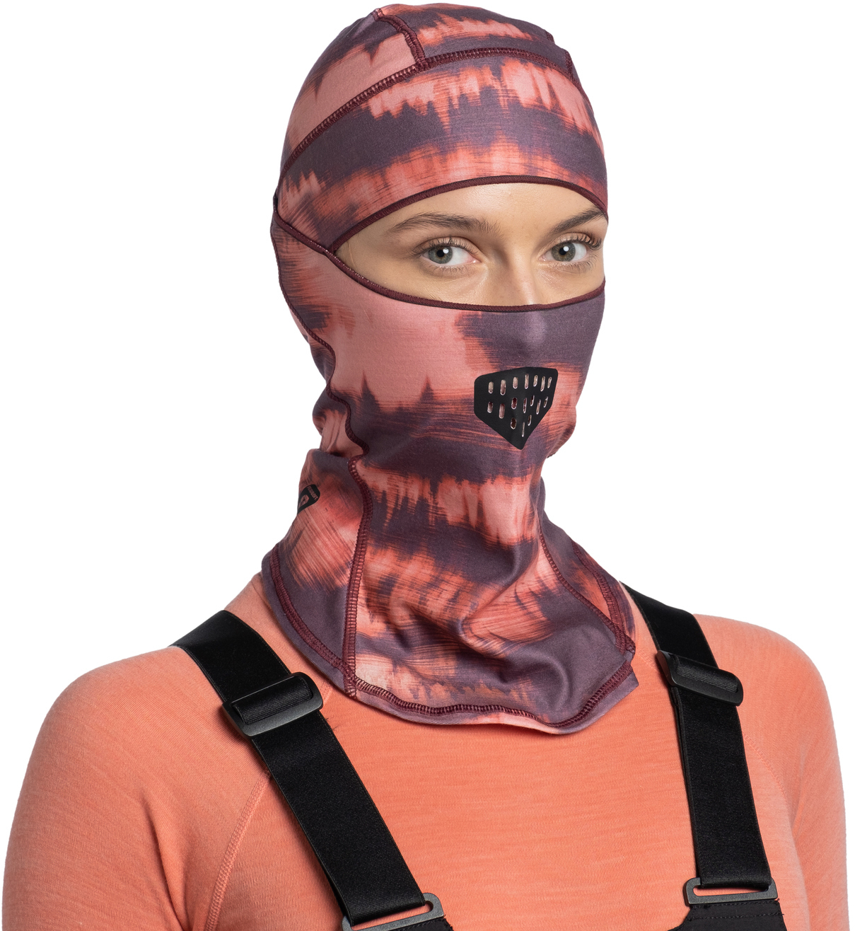 

Балаклава утепленная Buff Thermonet Hinged Matewa Garnet, Balaclava Thermonet