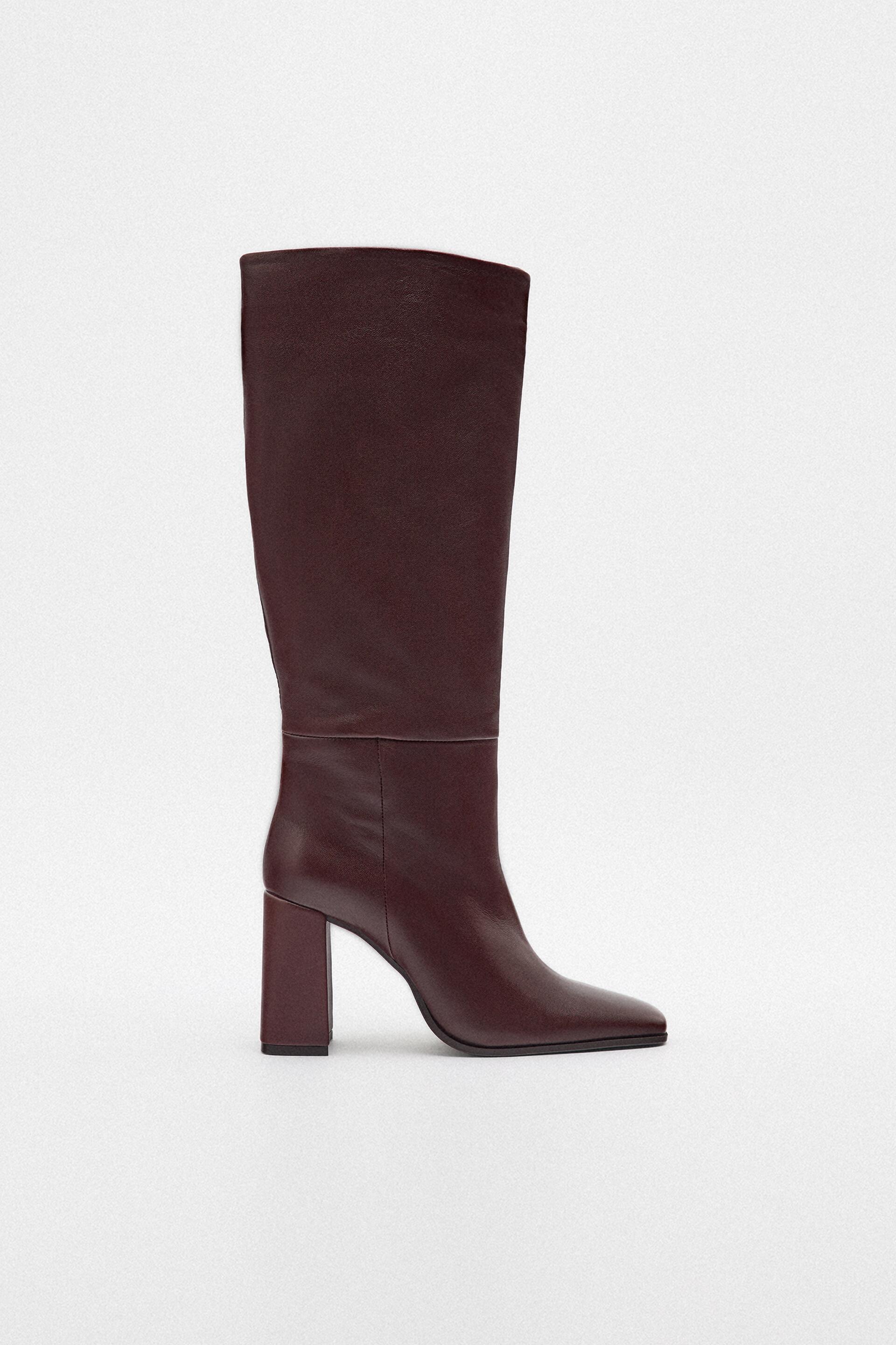 

Сапоги женские ZARA 191599 красные 38 RU (доставка из-за рубежа), 191599