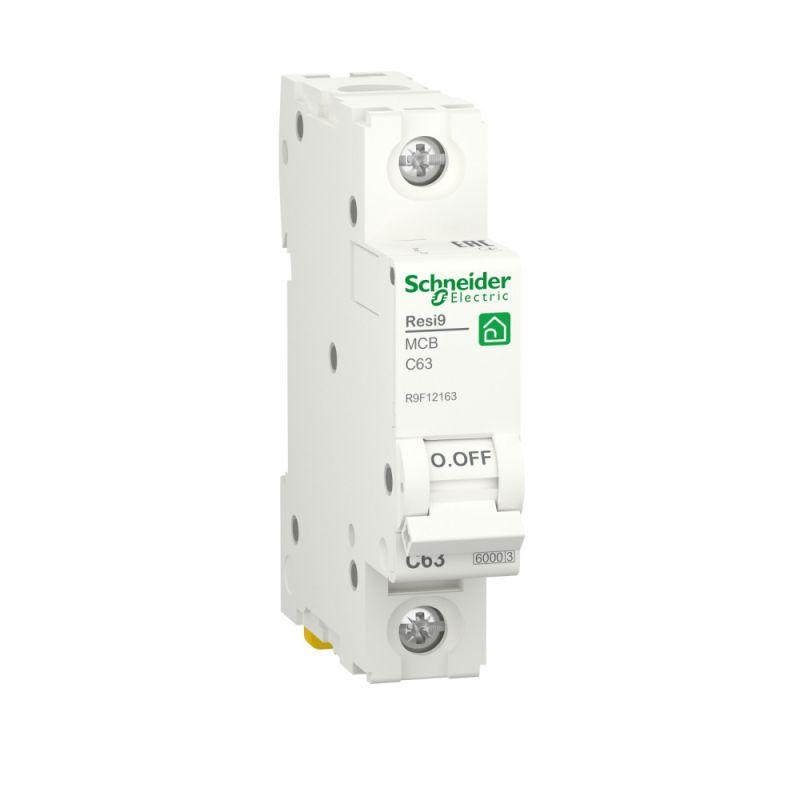 фото Выключатель автоматический модульный 1п c 63а resi9 6000а sche r9f12163 schneider electric