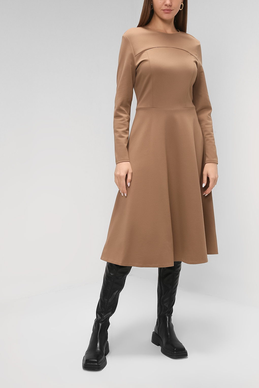 фото Платье женское paola ray pr120-9017 коричневое xs