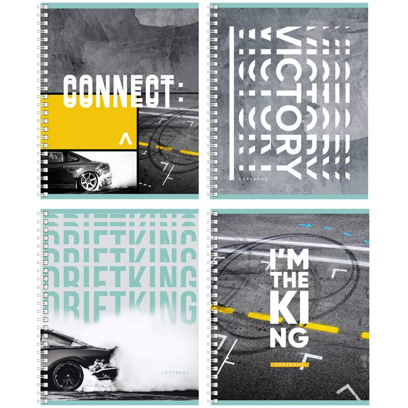 

Тетрадь BG "Connect" 313261 96 листов А5 клетка на гребне 8 штук