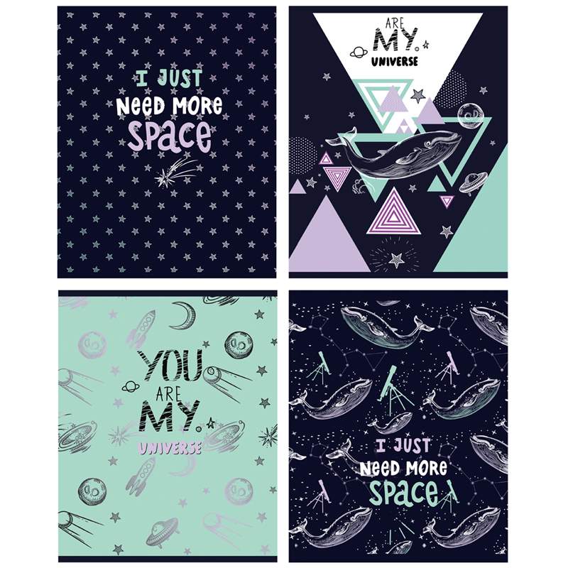

Тетрадь BG "Need more" 313259 80 листов А5 линия эконом 4 штуки