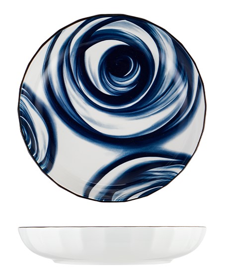 

Тарелка ZDK Kitchen Japanese Collection цвет голубой D20см