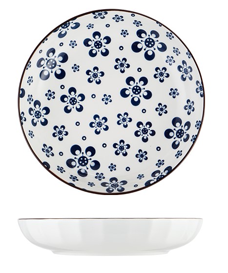 

Тарелка ZDK Kitchen Japanese Collection цвет голубой D20см