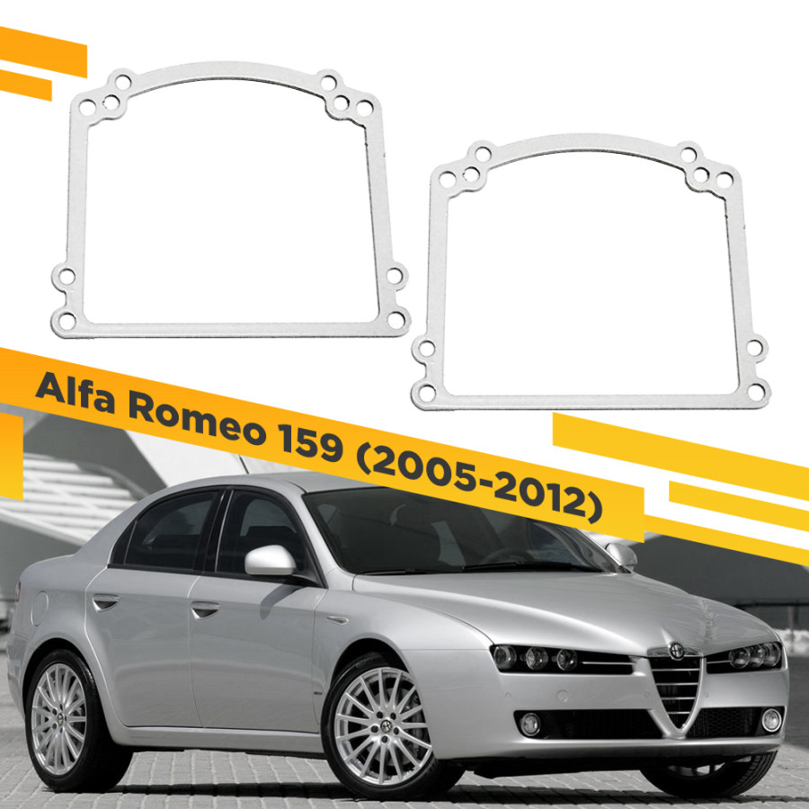 

Рамки для замены линз в фарах Alfa Romeo 159 2005-2012 VDF AR159-110N 110N, 110N