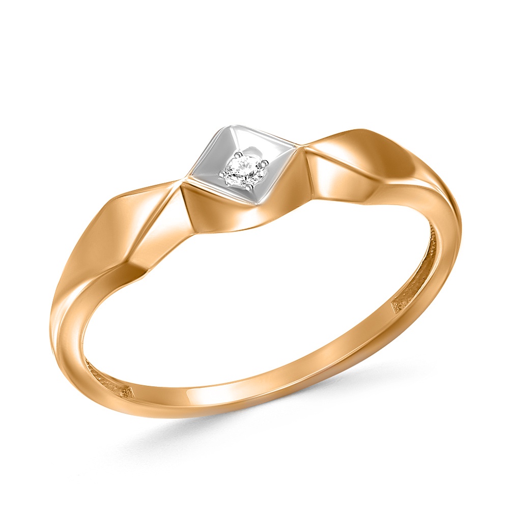 

Кольцо из золота р. , 585Gold 301011884, фианит, 301011884