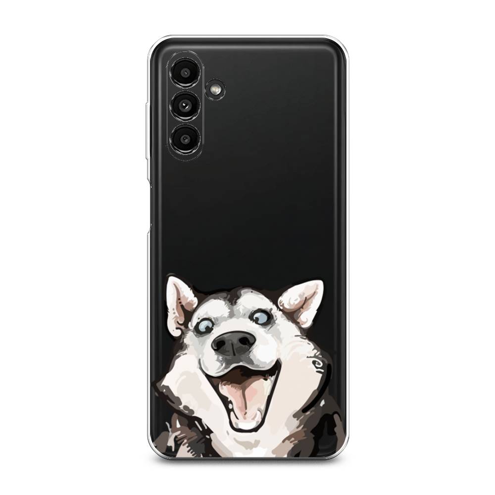 

Чехол Awog на Samsung Galaxy A14 5G "Радостный хаски", Белый;голубой;черный, 2107250-1