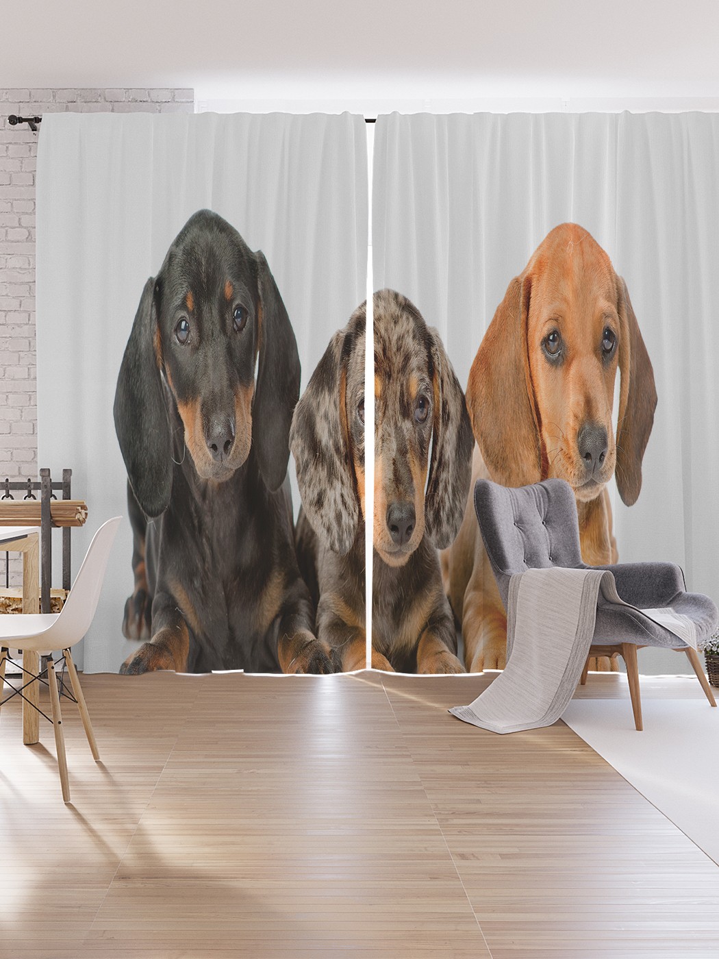 

Шторы под лён JoyArty "Такси разных окрасов", серия Oxford DeLux, 340х265 см, Такси разных окрасов