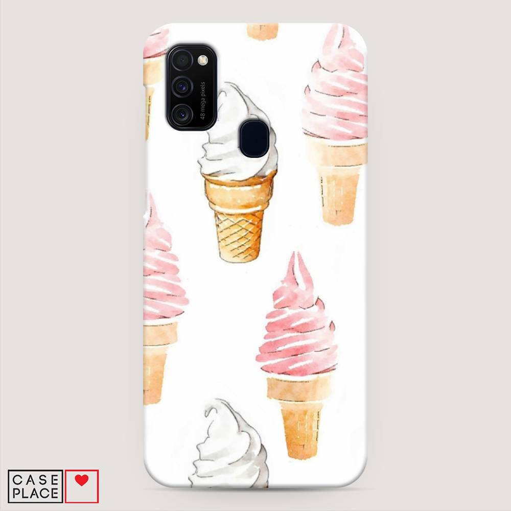 

Пластиковый чехол "Нарисованное мороженое" на Samsung Galaxy M21, 29720-7