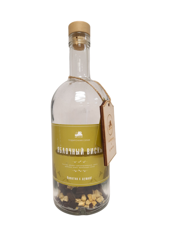 фото Набор трав и специй в бутылке дед алтай (подарочная серия) "яблочный виски", 25гр