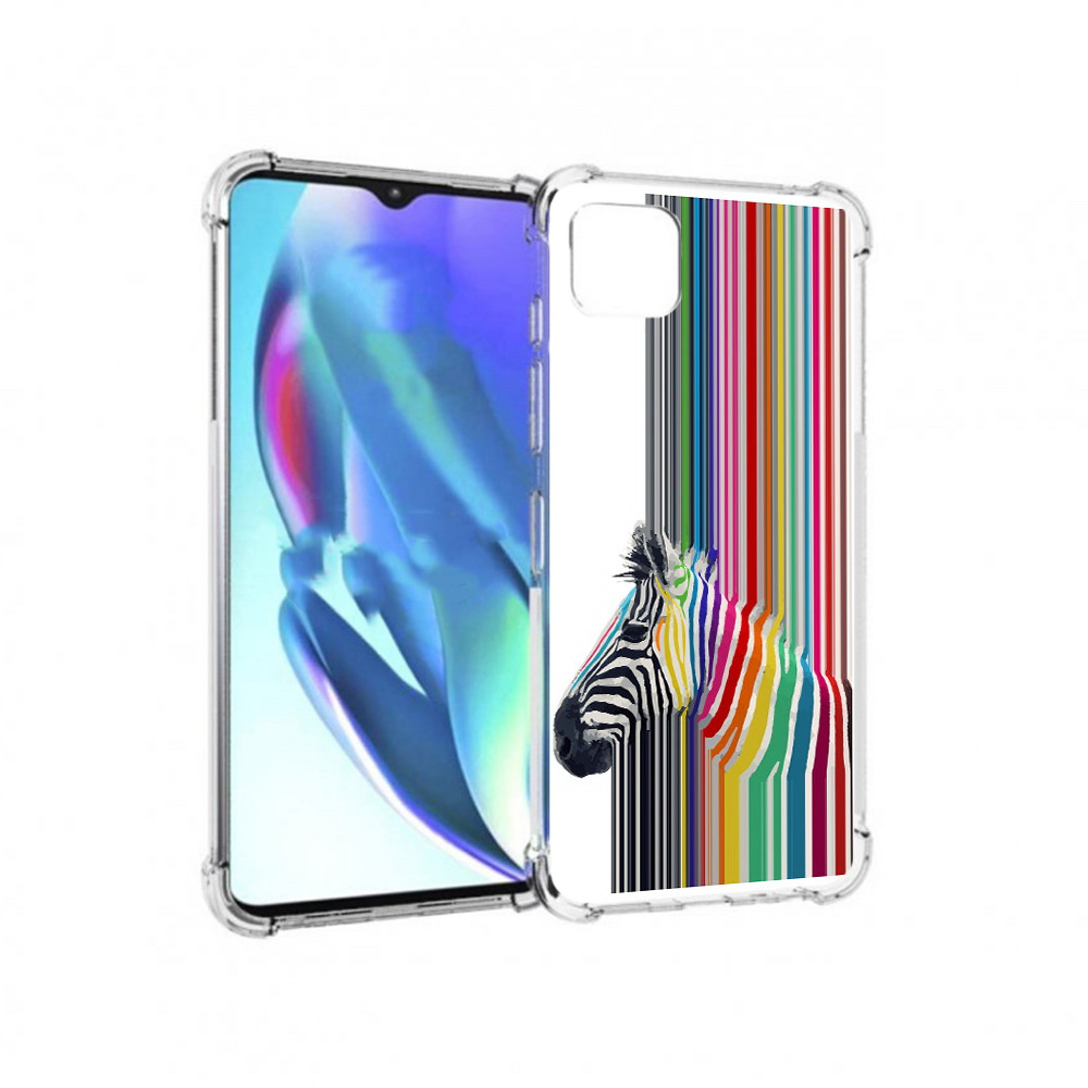 

Чехол MyPads Tocco для Motorola Moto G50 радужная зебра (PT227066.350.565), Прозрачный, Tocco