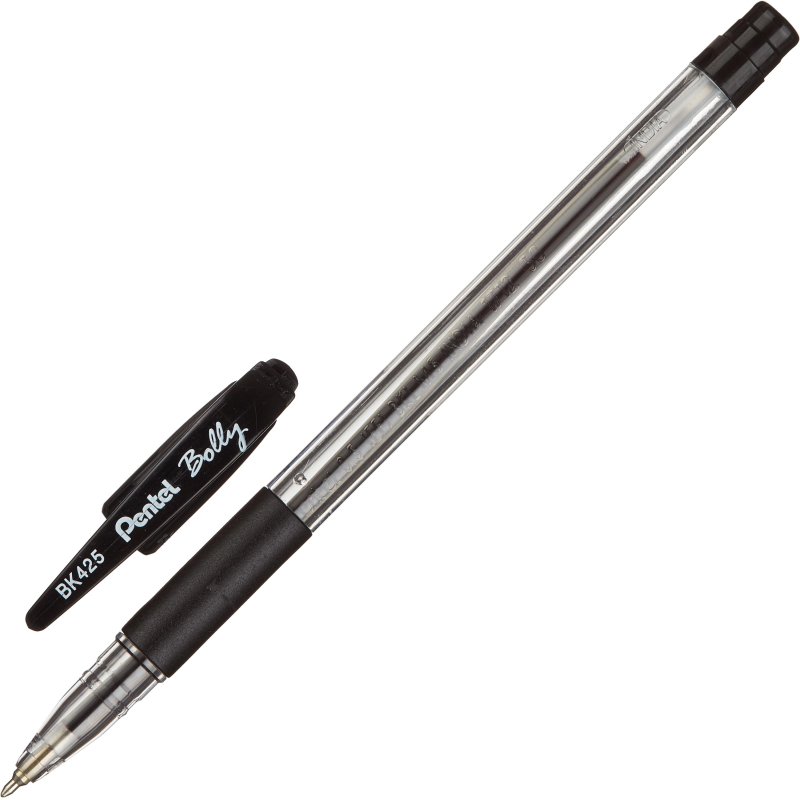 

Ручка шариковая PENTEL Bolly BK425-A резин.манжет.,черный 0,5мм
