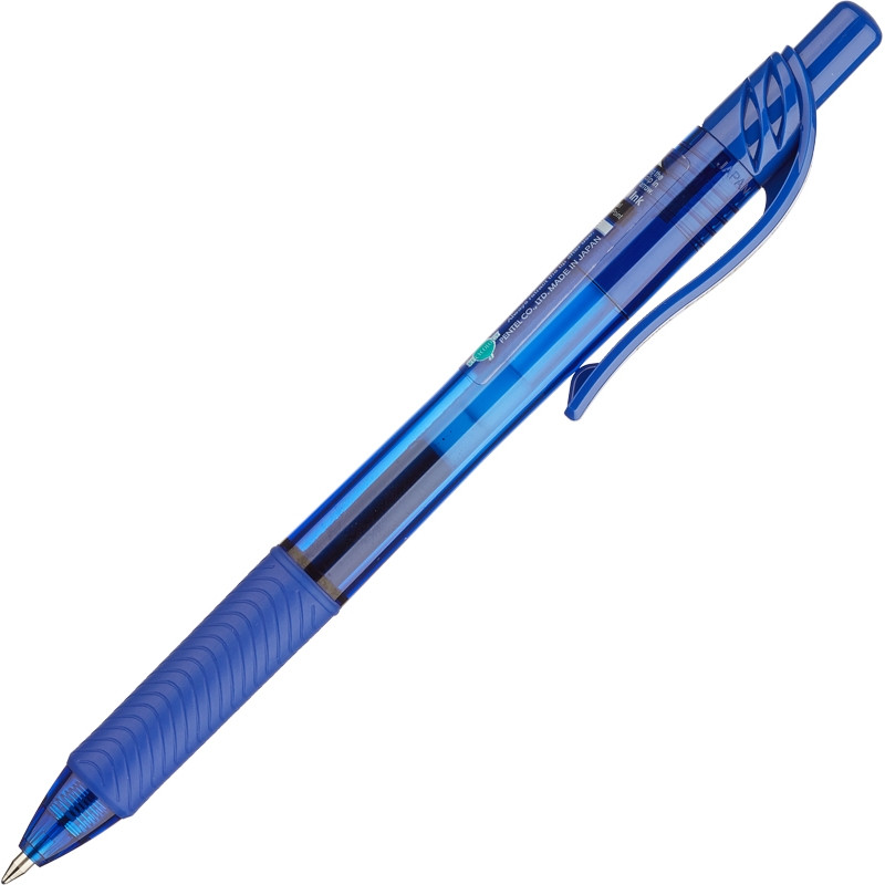 Ручка гелевая PENTEL BL107C EnerGel Rec авт. рез.манжет.0,3мм синий ЭКО, (2шт.) 100058548831