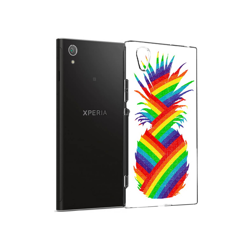 

Чехол MyPads Tocco для Sony Xperia XA1 Plus радужный ананас (PT77220.224.566), Прозрачный, Tocco