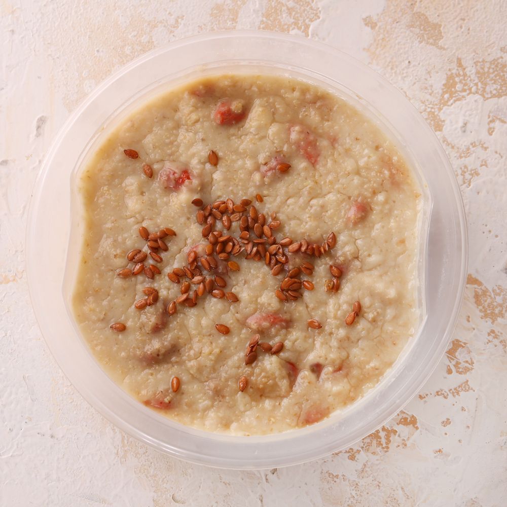 

Каша Мясновъ Шеф-повар овсяная на овсяном молоке ягоды годжи-лен