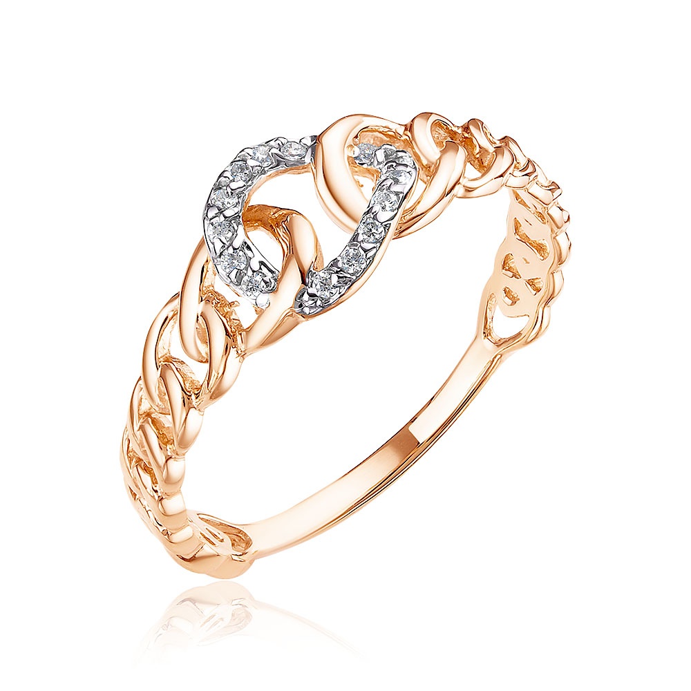 

Кольцо из золота р. , 585Gold 301012215, фианит, 301012215