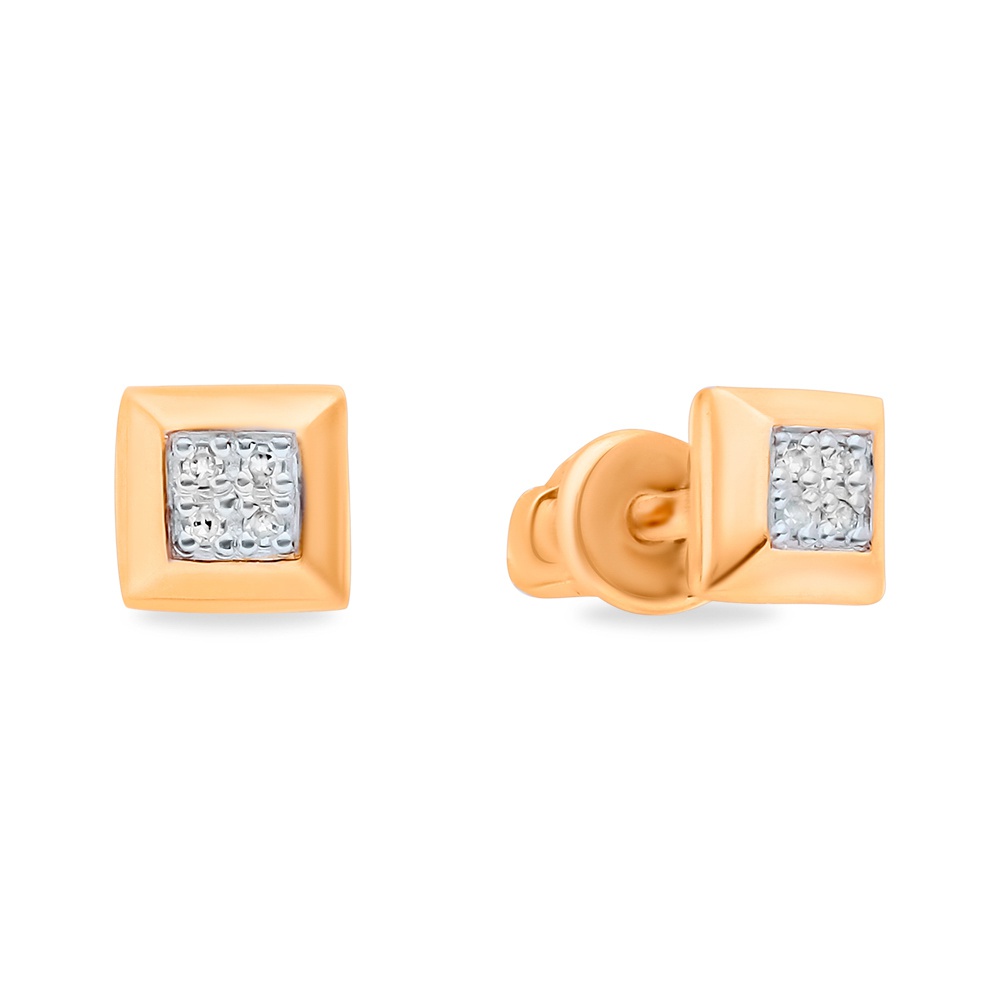 

Серьги пусеты из красного золота 585Gold 102006860, бриллиант, 102006860