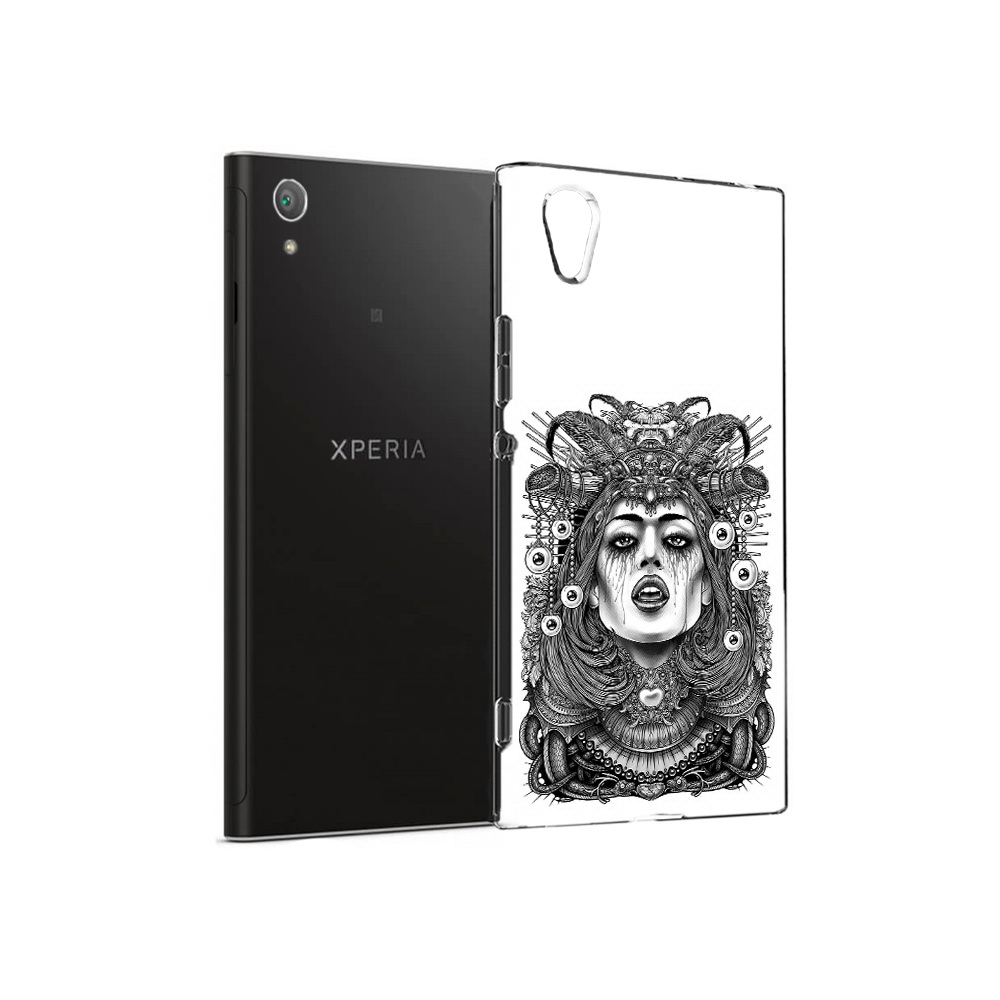 

Чехол MyPads Tocco для Sony Xperia XA1 Plus портрет девушки черно белый (PT77220.224.551), Прозрачный, Tocco
