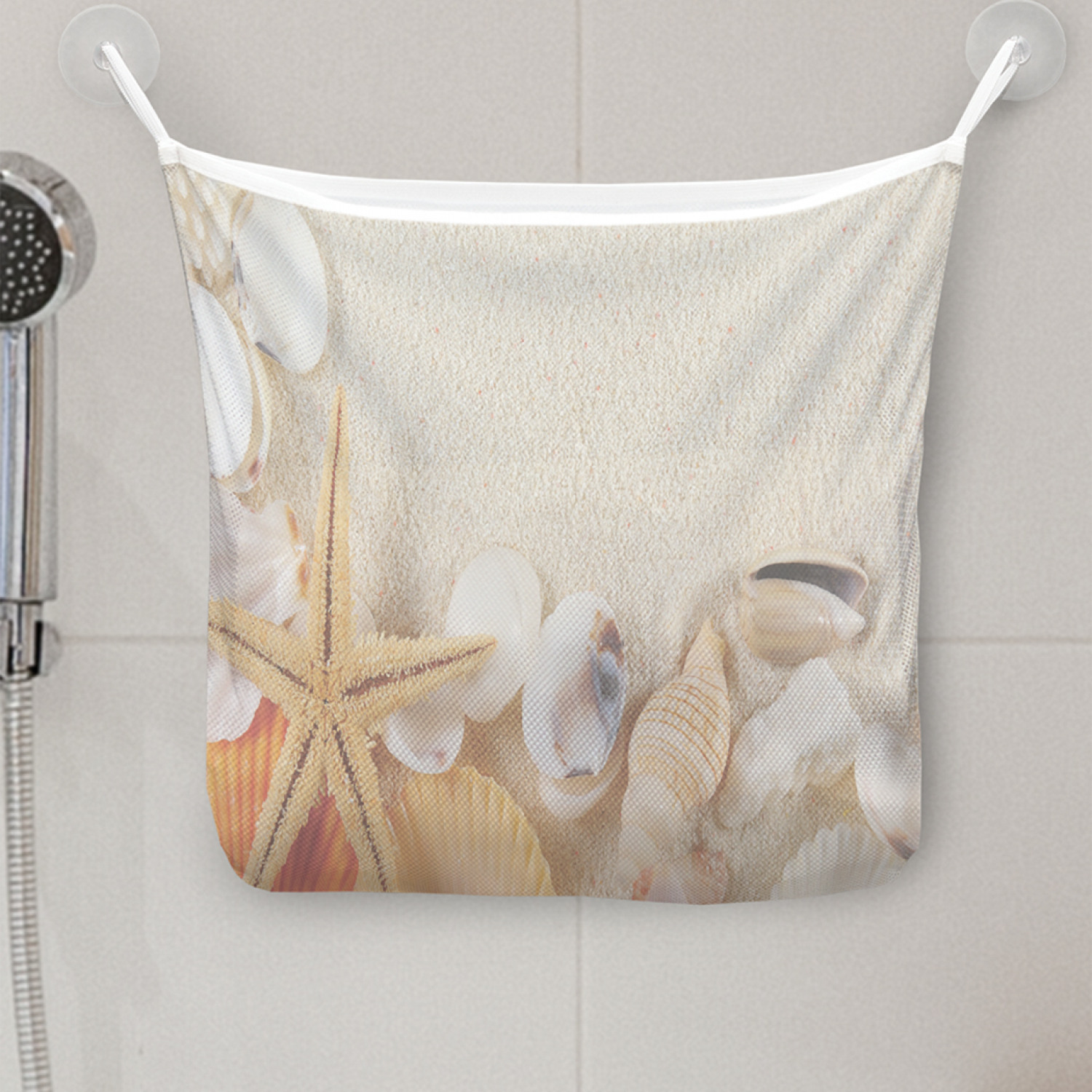 фото Органайзер для ванной joyarty "собранные ракушки", 39x33 см