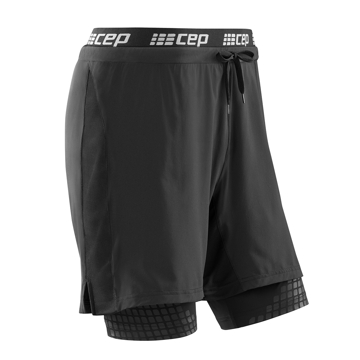 Шорты мужские CEP Run Compression Shorts 2 in 1 черные XL