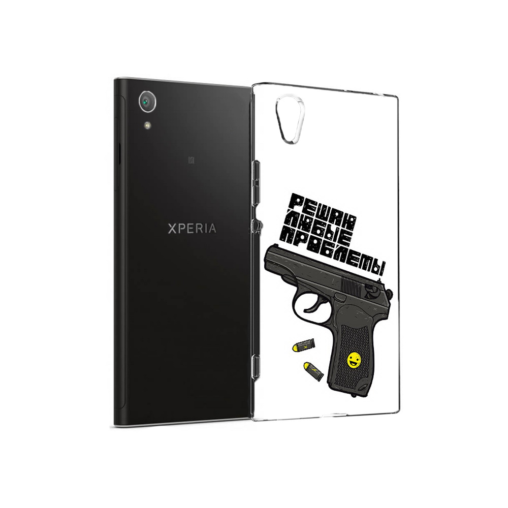 

Чехол MyPads Tocco для Sony Xperia XA1 Plus пистолет против проблем (PT77220.224.542), Прозрачный, Tocco