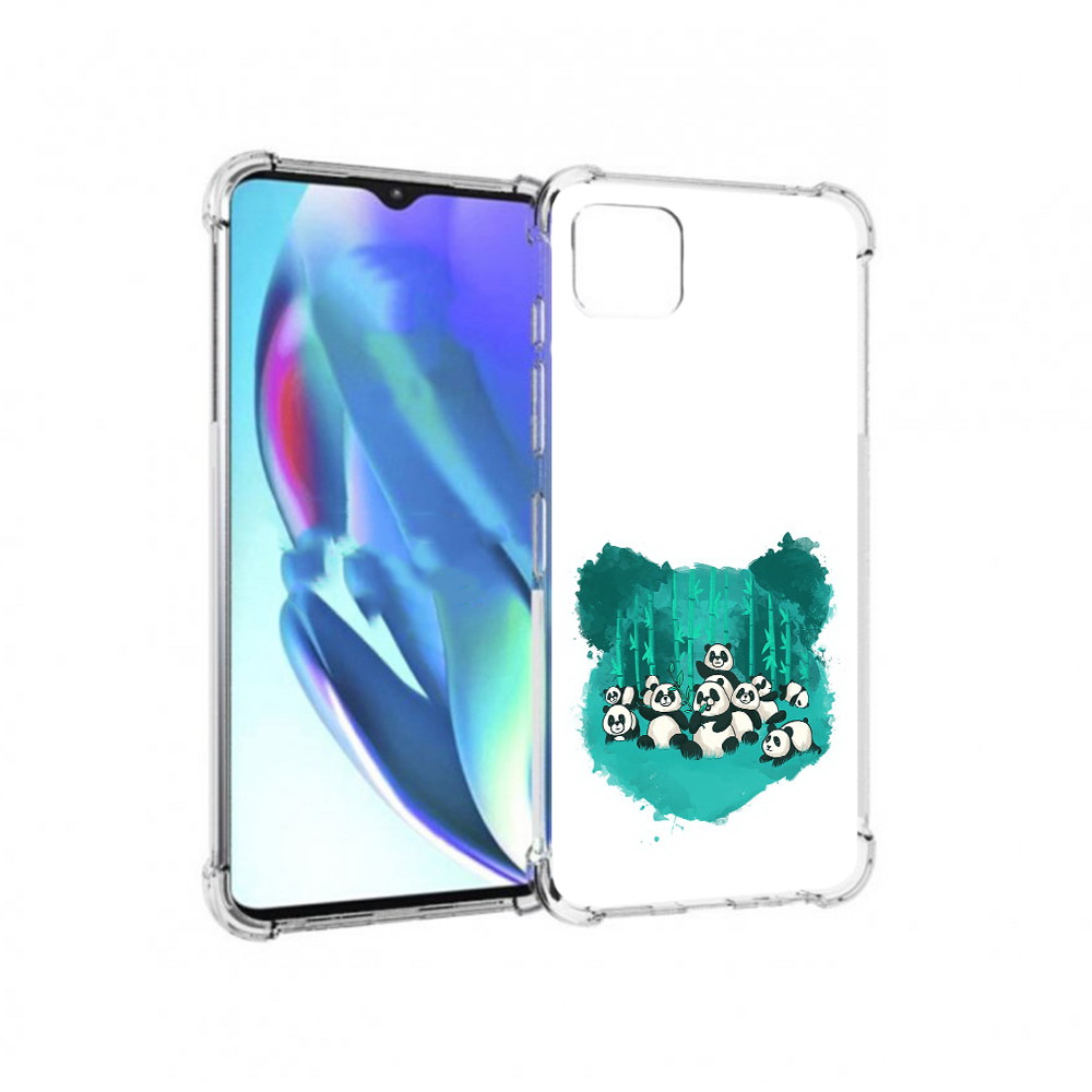 

Чехол MyPads Tocco для Motorola Moto G50 нарисованные панды (PT227066.350.508), Прозрачный, Tocco