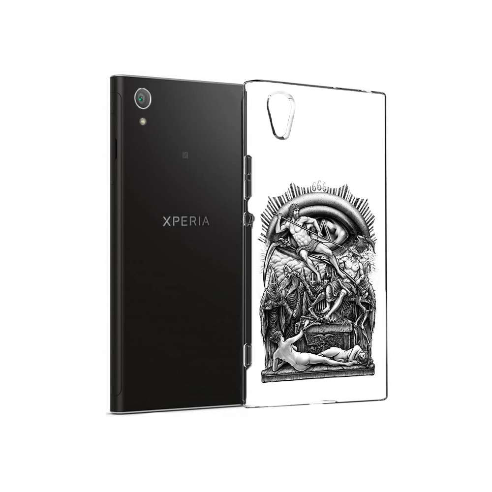 

Чехол MyPads Tocco для Sony Xperia XA1 Plus оракул черно белый (PT77220.224.528), Прозрачный, Tocco