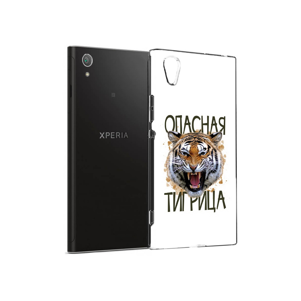 

Чехол MyPads Tocco для Sony Xperia XA1 Plus опасная тигрица (PT77220.224.527), Прозрачный, Tocco